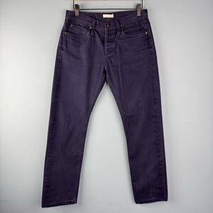 The Unbranded Brand Selvedge Skinny Jeans Mens 31x29 UB108 12.5oz Indigo Blue